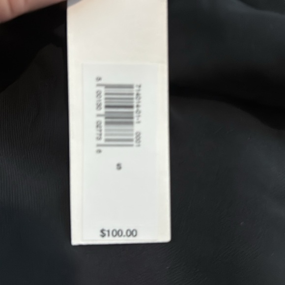 NWT Banana Republic Crepe Knit Twisted Long Sleeve Black Top Size Small. - Picture 7 of 8